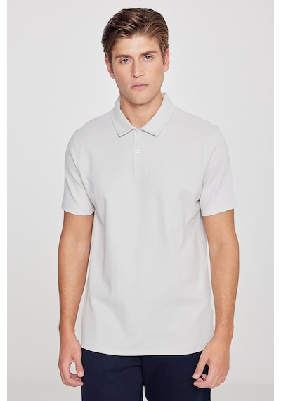 AC&Co / Altınyıldız Classics Erkek Grı %100 Pamuk Slim Fit Dar Kesim Polo Yaka Jakarlı Triko Tişört Gri AC&Co / Altınyıldız Classics Erkek Grı %100 Pamuk Slim Fit Dar Kesim Polo Yaka Jakarlı Triko Tişört Gri