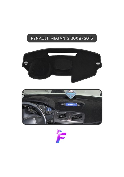 Renault Megane 3 2008-2015 Torpido Örtüsü Güneşten Korur Kolay Montaj Tam Uyum A48