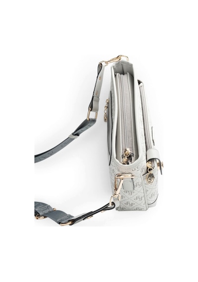 Silver & Polo Silver Polo A.gri - Gri Monogram Kadın Çapraz Çanta Sp1160