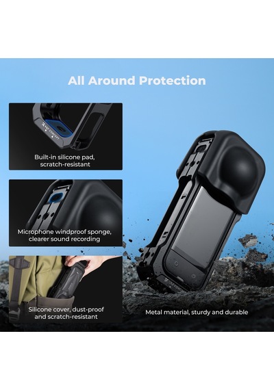 K&f Concept Insta360 X5 Için Alüminyum Kafes