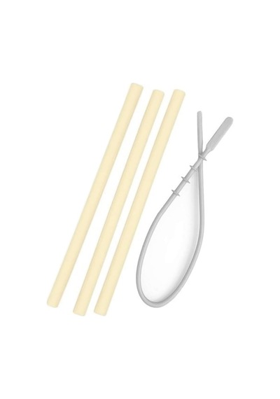 Oioi Hüp Silikon Pipet 3 Lü & Tem.fırçası - Mellow Yellow