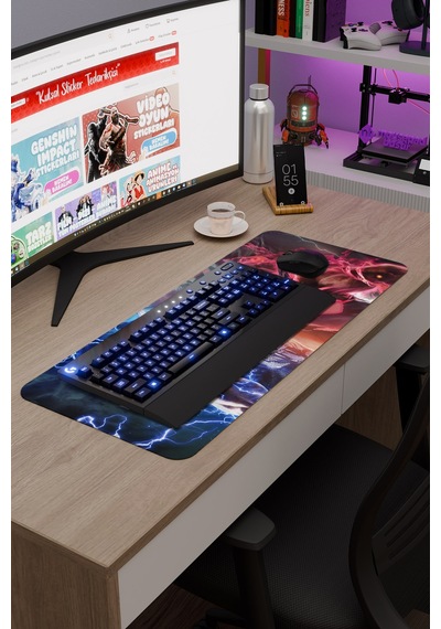Tekken Kaymaz Dikişli Kauçuk Oyuncu Mousepad V4 - 70x30 Xl Gaming Mouse Pad Fare Altlığı