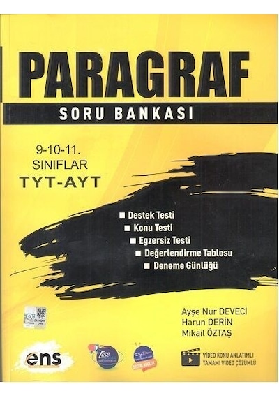 Ens Yayıncılık -Tyt Ayt Paragraf Soru Bankası