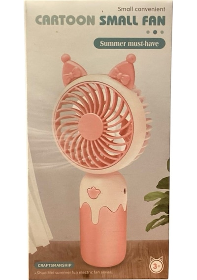 Cartoon Usb Şarjlı El Fanı I Mini Taşınabilir Fan I Yaz Serinleticisi I Vantilatör I Taşınabilir Fan