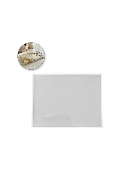 Tahtakale Toptancı Epoksi Dikdörtgen Söz Ve Nişan Tepsisi Kalıbı 25x30 Cm
