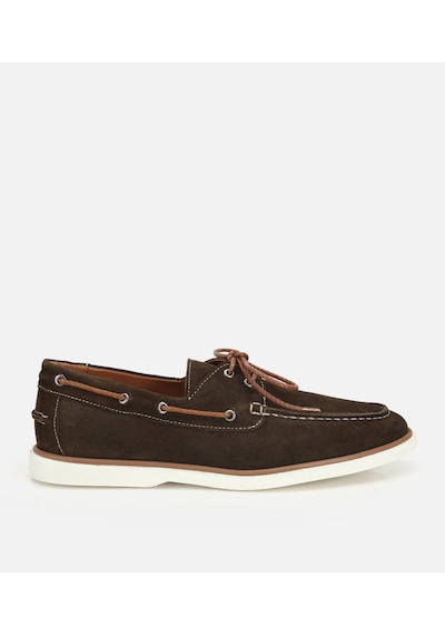 Hotiç Erkek Süet Deri Haki Bağcık Detaylı Günlük Loafer 02ayh322730a880 02ayh322730a880