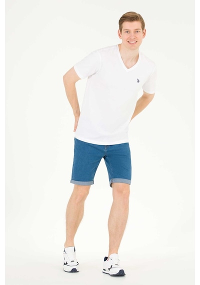 U.S. Polo Assn.  Erkek Tişört 5026320300-Vr013 Beyaz