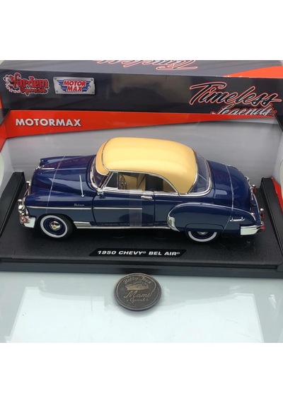 1950 Chevrolet Chevy Belair Blue 1 18 Olcek Motormax