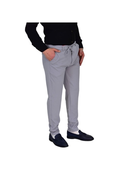 Erkek Beli Lastikli Jogger Pantolon Regular Fit Bgl-st04328 Gri
