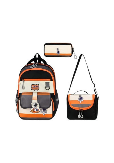 Su Geçirmez Ultra Lüks Astronot Desen Premium Erkek Çocuk Ortopedik İlkokul Çantası Termal Beslenme Ve Kalemlik Turuncu Turuncu Su Geçirmez Ultra Lüks Astronot Desen Premium Erkek Çocuk Ortopedik İlkokul Çantası Termal Beslenme Ve Kalemlik Turuncu Turuncu