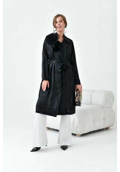 Ftz Women Kadın Abaya Kap Siyah 30864-siyah Siyah