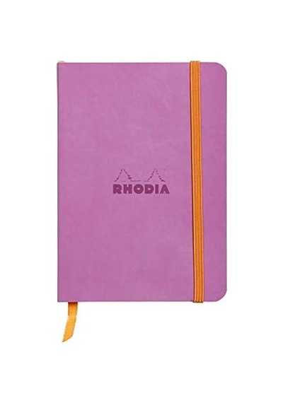 Rhodia 117311c Yumuşak Kapaklı Defter, Çizgili, Lilac, A6 103 Ivory