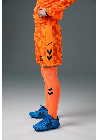 Hummel Line Kaleci Şort Neon Turuncu Çocuk