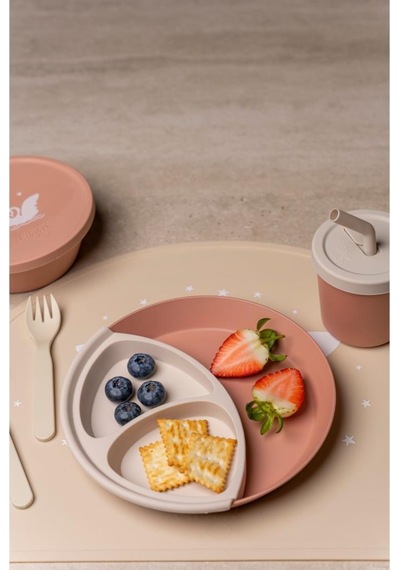 Citron Silicone Placemat Semi Circle Mama Altlığı - Ballerina