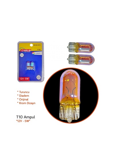 Carub 12v T10 Ampul 5w Diadem Orange Br0403094