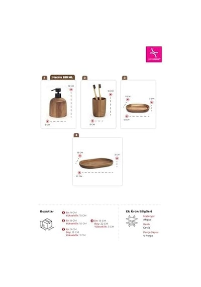 Alessi Banyo Seti 4 Parça 000 Açık Krem