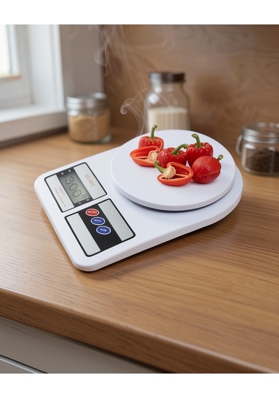 Dijital Mutfak Tartısı 10 Kg Kapasiteli 1 Gram Hassasiyet Çok Renkli