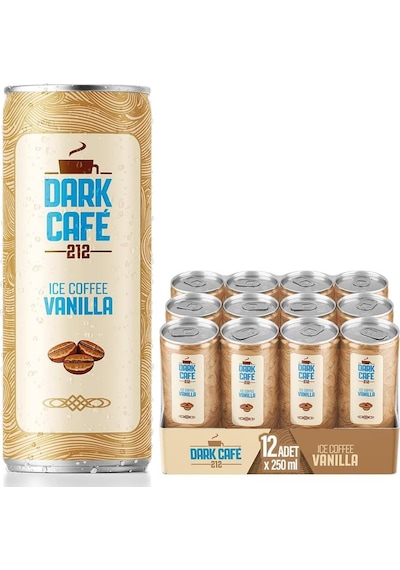 Dark Café 212 Soğuk Kahve Vanilla 250 Ml X 12 Adet Hazır