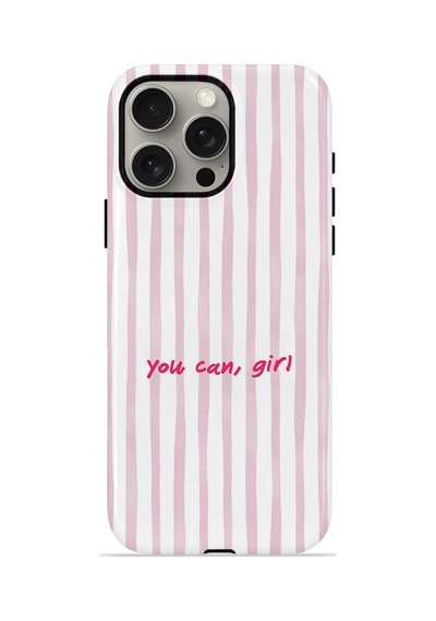 Apple iPhone Uyumlu 15 Pro Vorian Çift Katmanlı Magsafe Kılıf You Can Girl