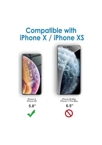 İphone X/xs Uyumlu Kılıf Boyun Omuz Askılı Ipli Anti Şok Köşe Korumalı Şeffaf Silikon Kmp