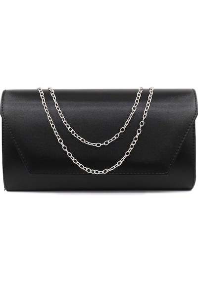 Keeba Siyah Abiye Çanta. Siyah Kadın Abiye Çanta. Abiye Siyah Kumaş Davet Gece Portföy Clutch Çanta
