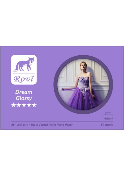 Rovi Dream Parlak Fotoğraf Kağıdı 240Gsm 50Yp A5