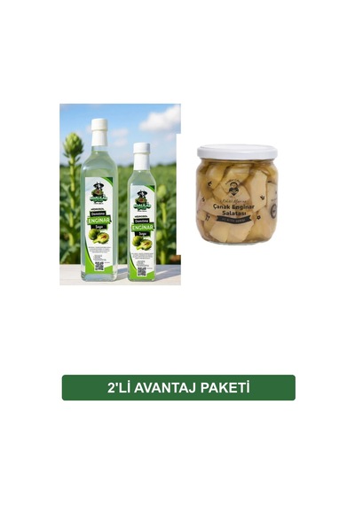 Fit Kahvaltı Paketi Enginar Suyu 500 Ml + Kekikli Marine Enginar Salatası