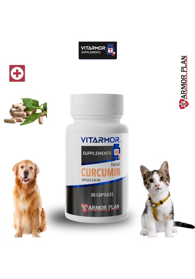 Vıtarmor Supplements Curcumın Kedi & Köpek Besin Takviyesi 30 Kapsül