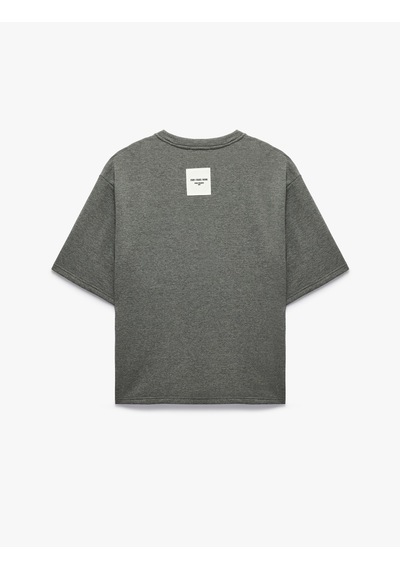 Koton Etiket Detaylı Üç İplik Rahat Kalıp Bisiklet Yaka Kısa Kollu Sweatshirt Gri 7wam70209mk Koton Etiket Detaylı Üç İplik Rahat Kalıp Bisiklet Yaka Kısa Kollu Sweatshirt Gri 7wam70209mk