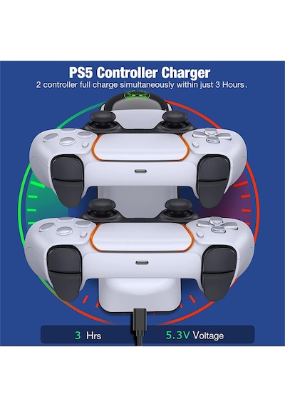Yues Ps5 Göstergeli Dualsense Şarj Dock İstasyonu Yues