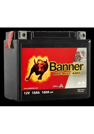Banner Bike Bull Agm 51012 Ytx12-bs 12 V 10 Ah 1