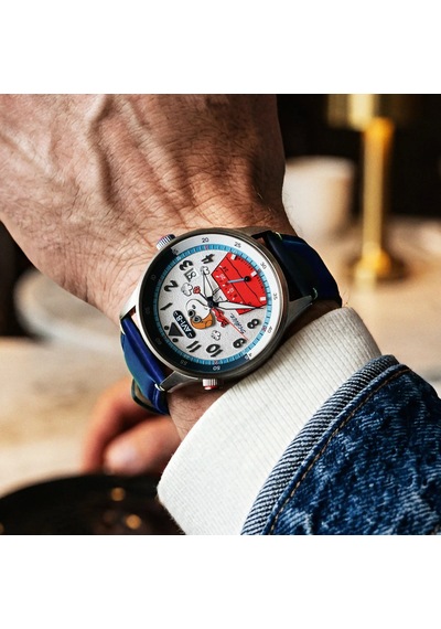 Avı-8 Hawker Hurricane Av-4151-02 Mckellar Dual Time Peanuts Snoopy Flying Ace Limited Edition Erkek Gri