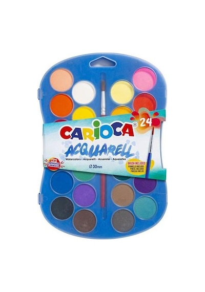 Carioca Sulu Boya 30 Mm Fırçalı 24 Lü