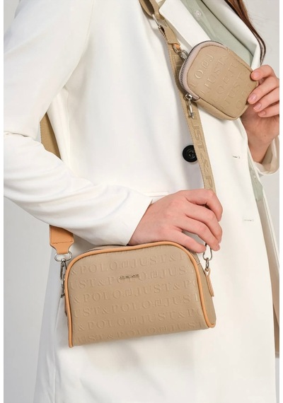 Just Polo Kadın Gofraj Cüzdanlı Omuz Çantası 4009mh Kum Yeni 22581276