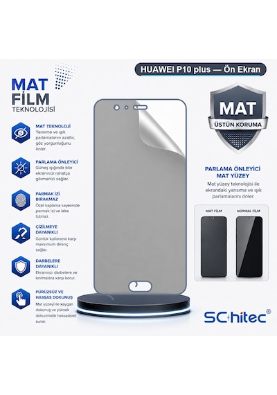 Huaweı P10 Plus Uyumlu Ön Yüzey Mat Hidrojel Ekran Koruyucu 08517666