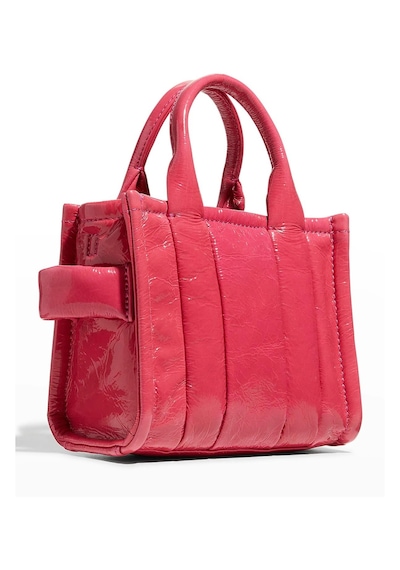 The Shiny Crinkle Micro Tote Pembe