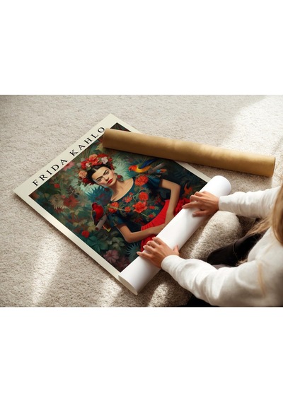 Frida Kahlo Çerçevesiz Poster, Modern Dekoratif Çerçevesiz Poster, Tablo, Fridakahlo, 21 X 30