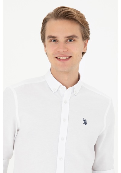 U.s. Polo Assn. Erkek Beyaz Gömlek Basic 50288629-vr013 Beyaz