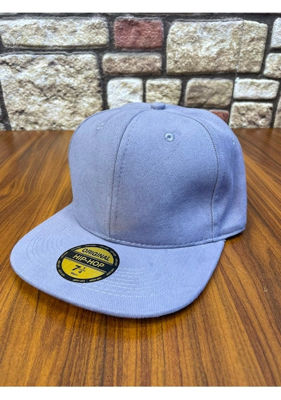 Hamze Hip Hop Snapback Rapper Basic Gabardin Cap Şapka Gri