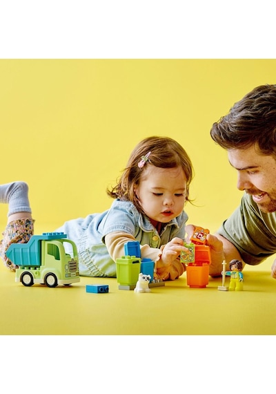 LEGO® DUPLO® Kasabası Geri Dönüşüm Kamyonu 10987 2+ Eğitici Oyuncak Yapım Seti - 15 Parça