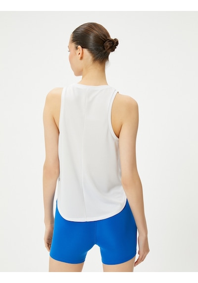 Koton Spor Basic Atlet Bisiklet Yaka Rahat Kalıp Beyaz 4sak30032nk Beyaz