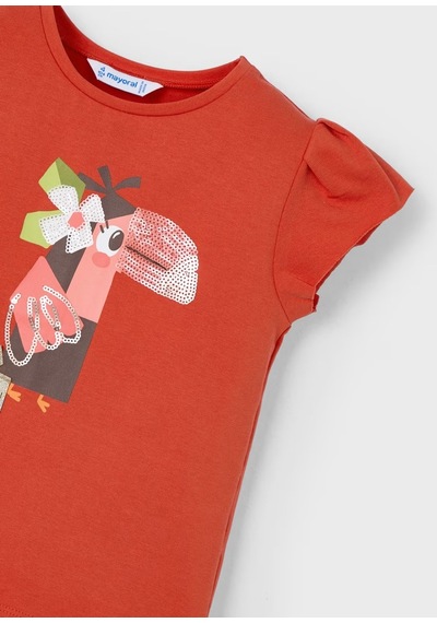 Mayoral Kız Çocuk T-shirt 3015m Turuncu