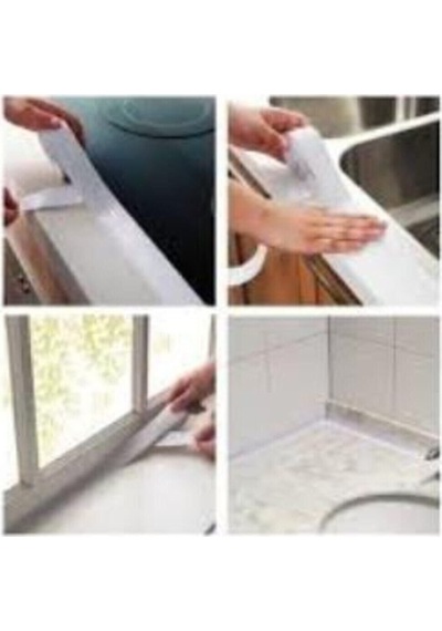 Su Sızdırmaz Geçirmez Bant Lavabo Küvet Kenar Bandı Küvet Duş Silikon Çok Renkli Diğer