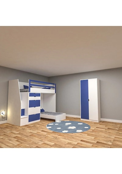 Wooden Genç Odası Takımı Mdf Antrasit Wooden Genç Odası Takımı Mdf Antrasit