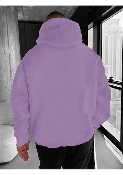 Uyguntarz Unisex Monaco Racing Club Baskılı Tasarım Oversize Sweatshirt Lila