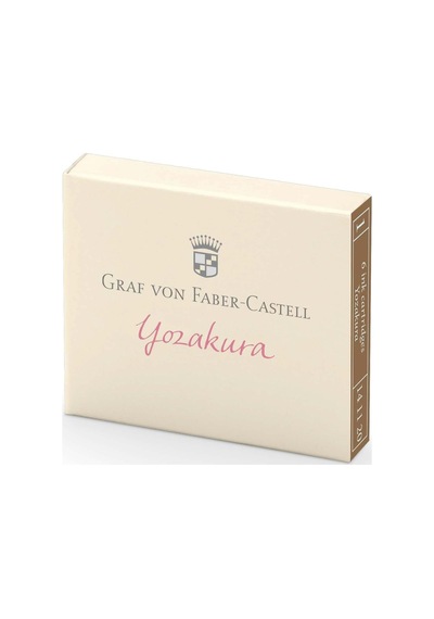 Graf Von Faber-castell Dolma Kalem Kartuşu, 6'li, Yozakura Renk, Suya Ve Silinmeye Dayanıklı, Işığa Karşı Diren Diğer