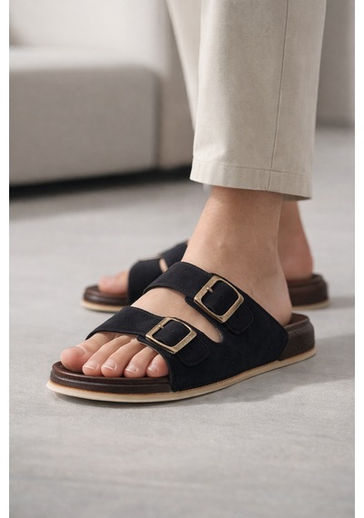Ultra Hafif Günlük Konfor Unisex Terlik Modern Tasarım Ve Esnek Taban Siyah - Beyaz