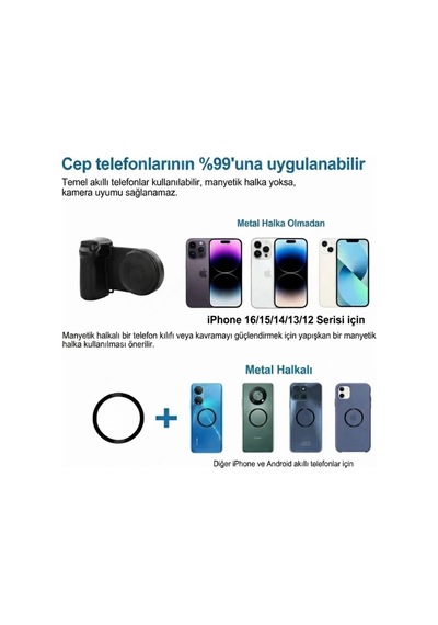 Bluetooth Manyetik Telefon Yapıştırma Kavrama Halka Dolgu Işığı İle Magsafe Selfie Klips Najmaddin