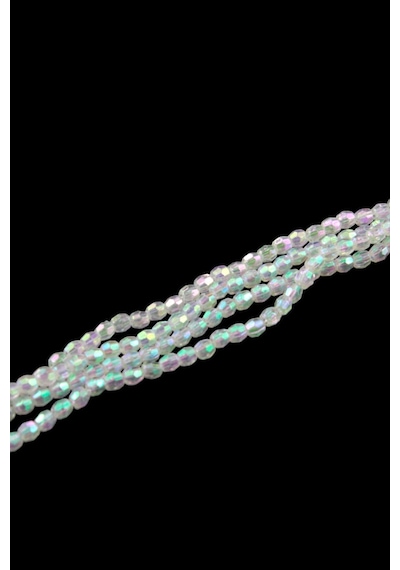 Şeffaf Janjan 4 Mm Plastik Boncuk Aksesuar Takı Malzemesi 25 Gr
