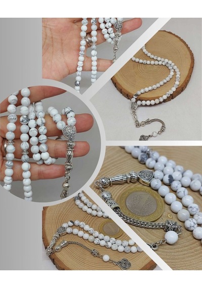 Havlit Taşı 99luk Tesbih 6mm 1862 Çok Renkli
